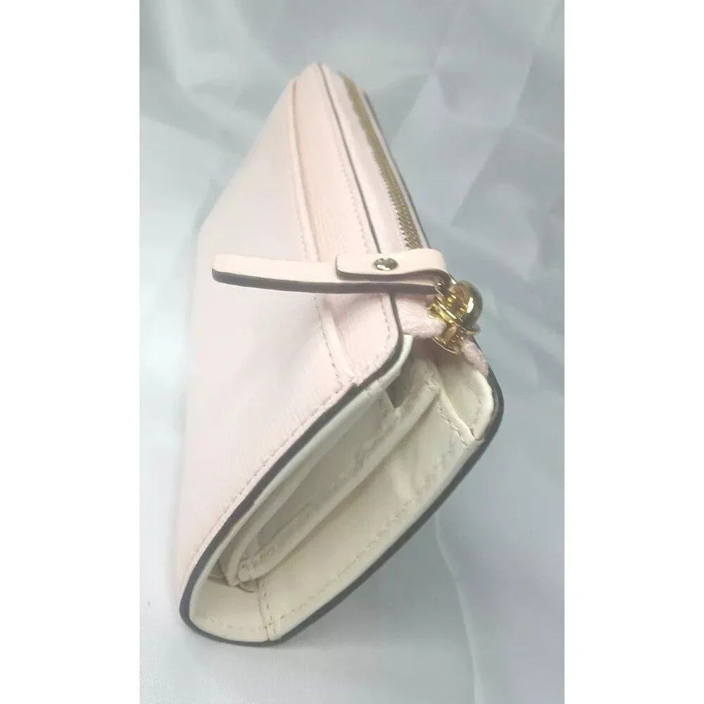 Kate Spade Continental Wallet Beacon Court Nisha Pink Leather Medium Size